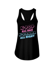 K-Pop All Day K-Drama All Night Ladies Flowy Tank tile