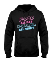 K-Pop All Day K-Drama All Night Hooded Sweatshirt tile