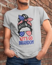 Messy Bun Let's Go Brandon Classic T-Shirt apparel-classic-tshirt-lifestyle-26