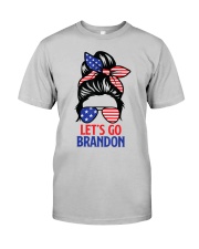 Messy Bun Let's Go Brandon Classic T-Shirt front