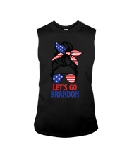 Messy Bun Let's Go Brandon Sleeveless Tee tile