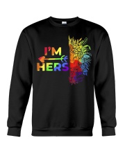 She's Mine I'm Hers LGBT Lion Couple Tee Lover LGBT Pride Crewneck Sweatshirt tile