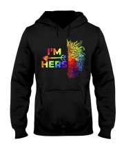 She's Mine I'm Hers LGBT Lion Couple Tee Lover LGBT Pride Hooded Sweatshirt tile