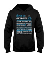 Born in October Libra Horoscope Hooded Sweatshirt tile