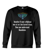 Hanukkah Chanukah Cellphone Quote Crewneck Sweatshirt tile