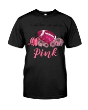In October We Wear Pink Football Classic T-Shirt tile