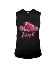 In October We Wear Pink Football Sleeveless Tee tile