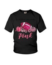 In October We Wear Pink Football Youth T-Shirt tile