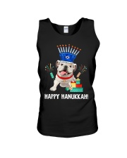 Bulldog Menorah Hat Unisex Tank tile