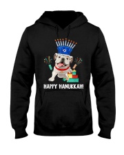 Bulldog Menorah Hat Hooded Sweatshirt tile