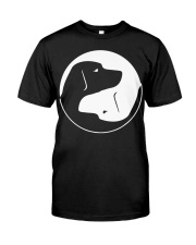 Labrador Retriever Cool Yin Yang Dog Classic T-Shirt front