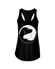 Labrador Retriever Cool Yin Yang Dog Ladies Flowy Tank tile