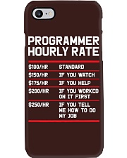 Funny Programmer Hourly Rate Phone Case tile