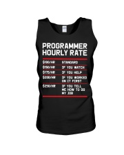 Funny Programmer Hourly Rate Unisex Tank tile