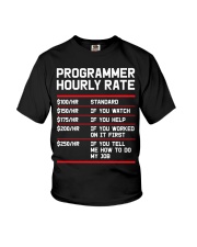 Funny Programmer Hourly Rate Youth T-Shirt tile