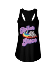 Cool Roller Disco Retro Ladies Flowy Tank tile