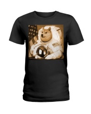 Dogecoin Moon Astronaut Ladies T-Shirt tile