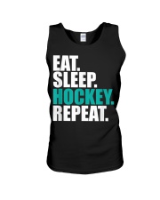 Eat Sleep Hockey Unisex Tank tile