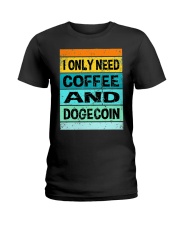 Dogecoin And Coffee Ladies T-Shirt tile
