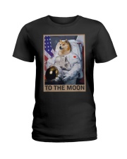 Dogecoin Astronaut To the Moon Ladies T-Shirt tile