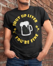 Dark Beer Drinking Saint Patricks Classic T-Shirt apparel-classic-tshirt-lifestyle-26