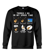 Things I Do In My Spare Time Guitar Player - Guitar Lover T-Shirt Crewneck Sweatshirt tile