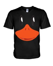 Cute Duck Face V-Neck T-Shirt tile