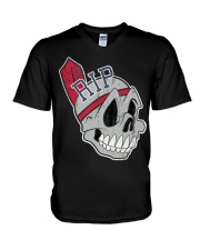Long Live The Chief Distressed Cleveland Baseball V-Neck T-Shirt tile