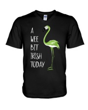 A Wee Bit Irish Today V-Neck T-Shirt tile