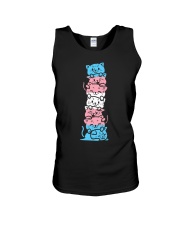 Transgender Cat Stack Cute Trans Pride Flag LGBT Unisex Tank tile
