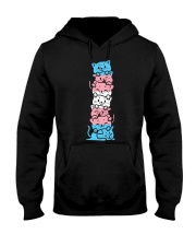 Transgender Cat Stack Cute Trans Pride Flag LGBT Hooded Sweatshirt tile