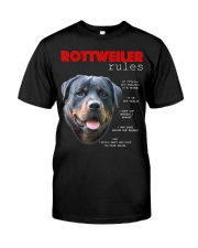Rules for the owner of a Rottweiler Classic T-Shirt front