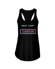Next Stop Cancun Mexico Travel Vacation Tropical Ladies Flowy Tank tile