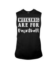 Weekends Are For Paintball Sleeveless Tee tile