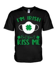 I'm Irish Don't Kiss Me V-Neck T-Shirt tile