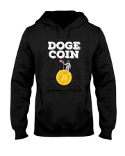 Dogecoin Moon Space US Flag Hooded Sweatshirt tile