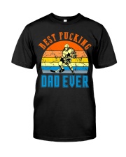 Hockey Best Pucking DAD vintage retro Classic T-Shirt front