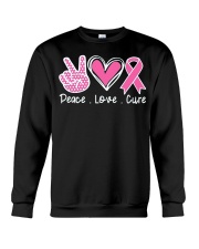 Peace Love Cure Faith Crewneck Sweatshirt tile