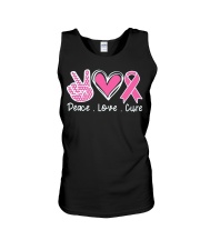 Peace Love Cure Faith Unisex Tank tile