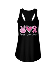 Peace Love Cure Faith Ladies Flowy Tank tile
