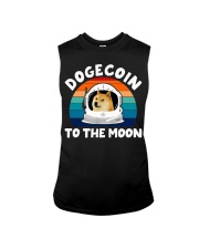 Dogecoin To The Moon Retro Space Sleeveless Tee tile
