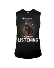 Rottweiler I Hear You Not Listening Sleeveless Tee tile