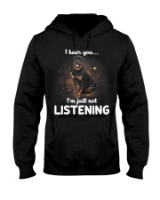 Rottweiler I Hear You Not Listening Hooded Sweatshirt tile