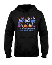 In November We Wear Blue Flamingo T1D Diabetes Hooded Sweatshirt tile