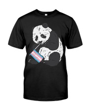 Panda Bear Transgender Flag Trans Pride LGBT Animal Classic T-Shirt front