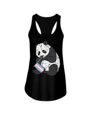 Panda Bear Transgender Flag Trans Pride LGBT Animal Ladies Flowy Tank tile