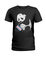 Panda Bear Transgender Flag Trans Pride LGBT Animal Ladies T-Shirt tile