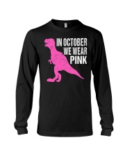 In October We Wear Pink Breast Cancer Awareness Long Sleeve Tee tile