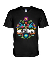 HIspanic Heritage 4 V-Neck T-Shirt tile