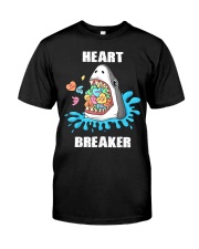 Valentines Day Shark Heart Breaker Classic T-Shirt front